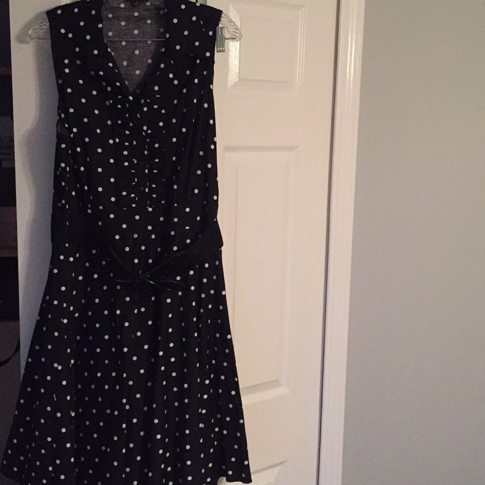 City Chic polka dot swing dress